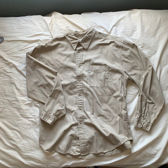 Beige Levi Button-Up Shirt - Picture 3 of 3